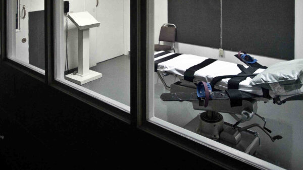 Hospital bed used for capital punishment