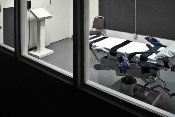 Hospital bed used for capital punishment