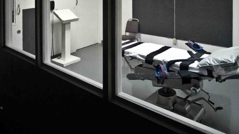 Hospital bed used for capital punishment