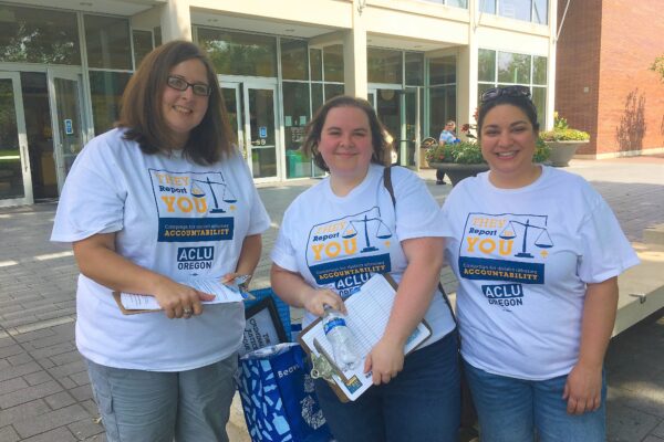 volunteers at the launch of They Report to You