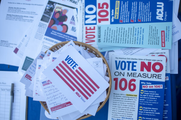no on Measure 105 and Measure 106