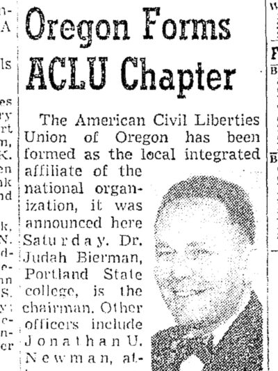 ACLU founding