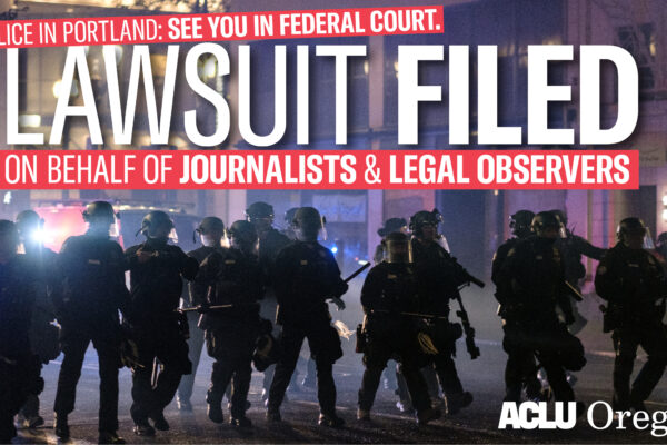 Lawsuit filed on behalf of journalists and legal observers