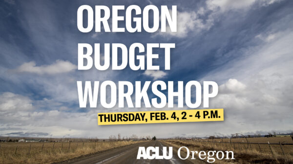Oregon Budget Workshop