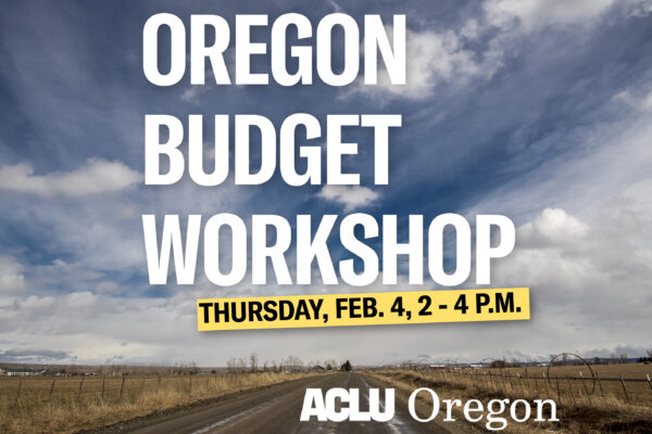 Oregon Budget Workshop
