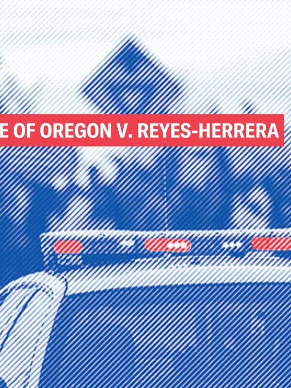 Graved photo of police car at a rally