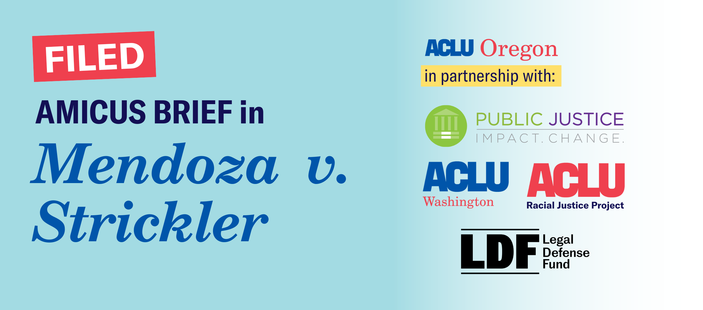FILED: Amicus Brief in Mendoza v. Strickler in partnership with Public Justice, ACLU WA, ACLU's Racial Justice Project, and Legal Defense Fund.