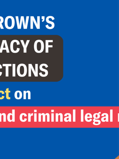 Governor Brown's Historic Legacy of Clemency Actions and their impact on racial justice and criminal legal reform, with image of Gov. Brown signing a paper