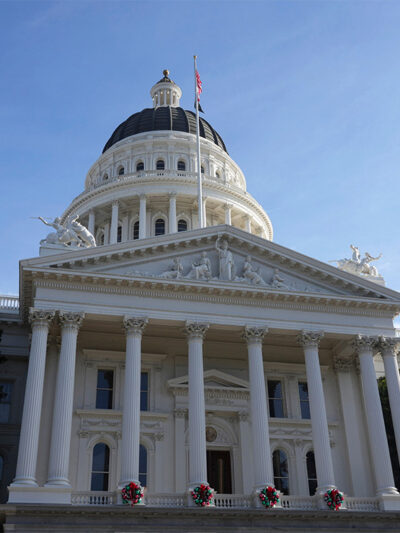 The California State Capitol building.