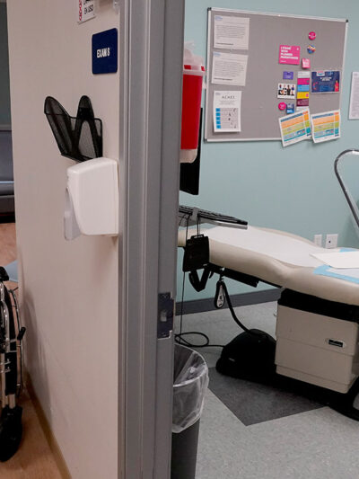 Inside an abortion clinic.