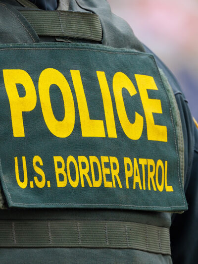 A U.S. border patrol agent.