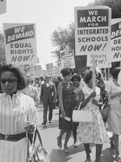 Civil Rights March, Washington DC. on August 28, 1963.