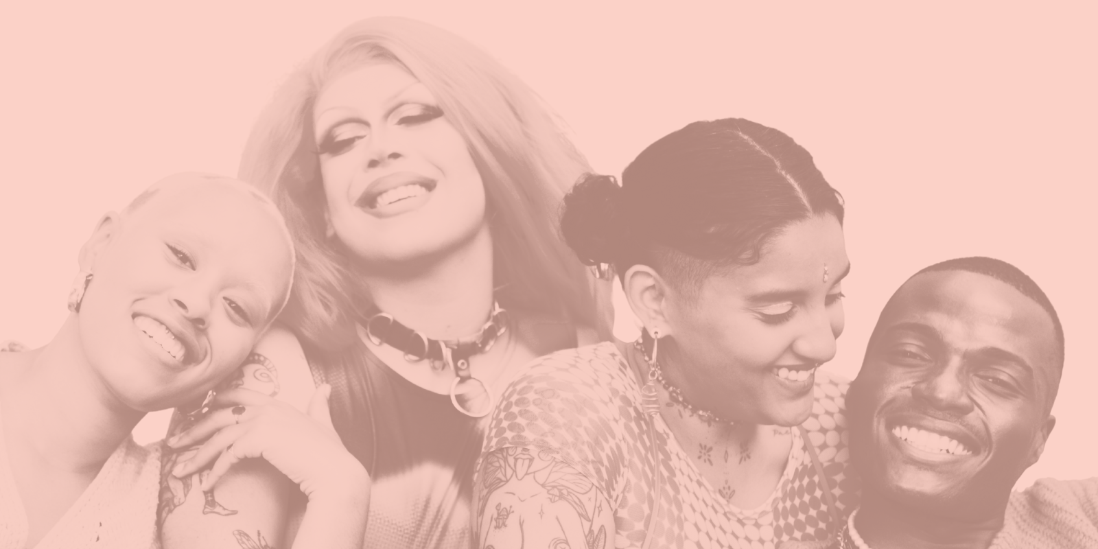 A group of young people of diverse backgrounds smiling