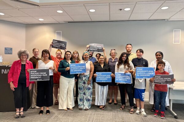 A group of people holding rally signs