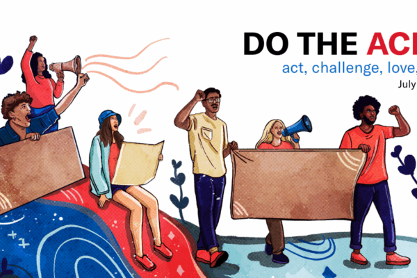 a group of diverse people protesting