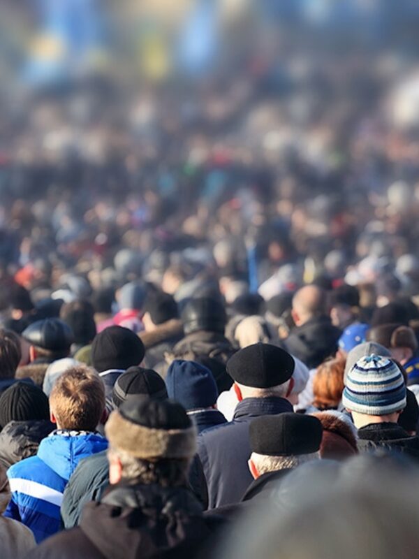 large crowd of people from the back