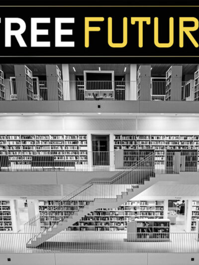 A view of the stacks of an open research library