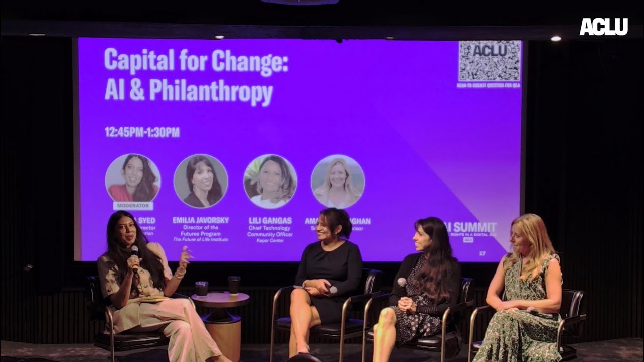 ACLU AI Summit | Capital for Change: AI & Philanthropy