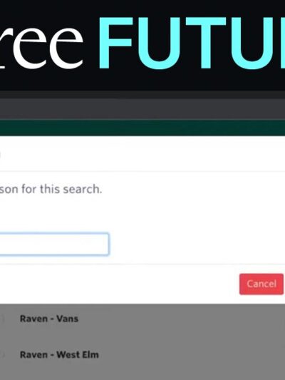 A computer screen with a box reading "Please enter a reason for this search"