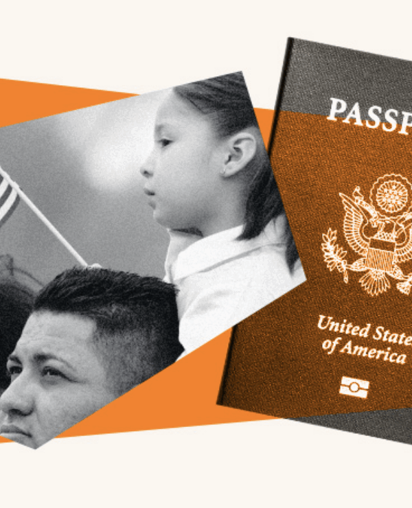 A graphic depicting immigrants' rights.