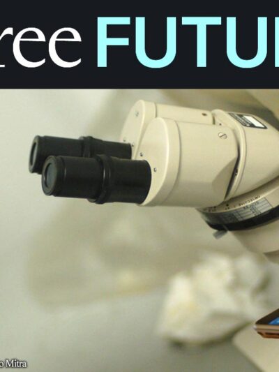 A phone under a microscope