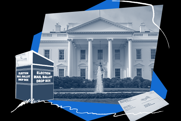 Election Mail Ballot Drop Box, the White House, and your vote.