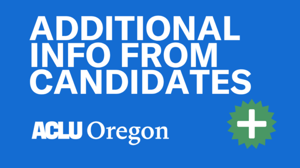 additional info from candidates