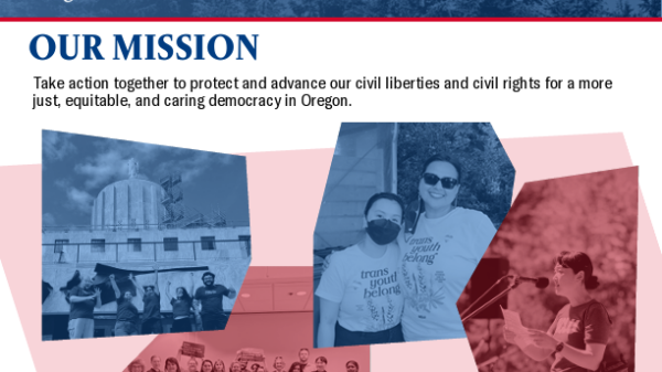 ACLU of Oregon one-pager
