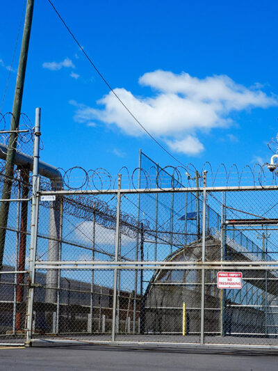 A detention facility near Newark Airport.