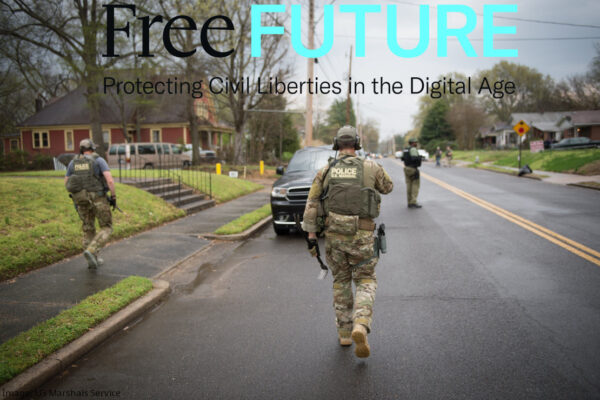 Federal agents dressed in military gear roaming the streets of Memphis
