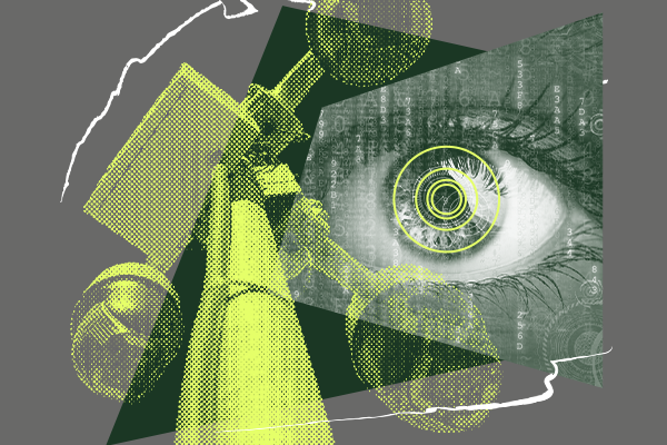 Digital privacy and surveillance images.