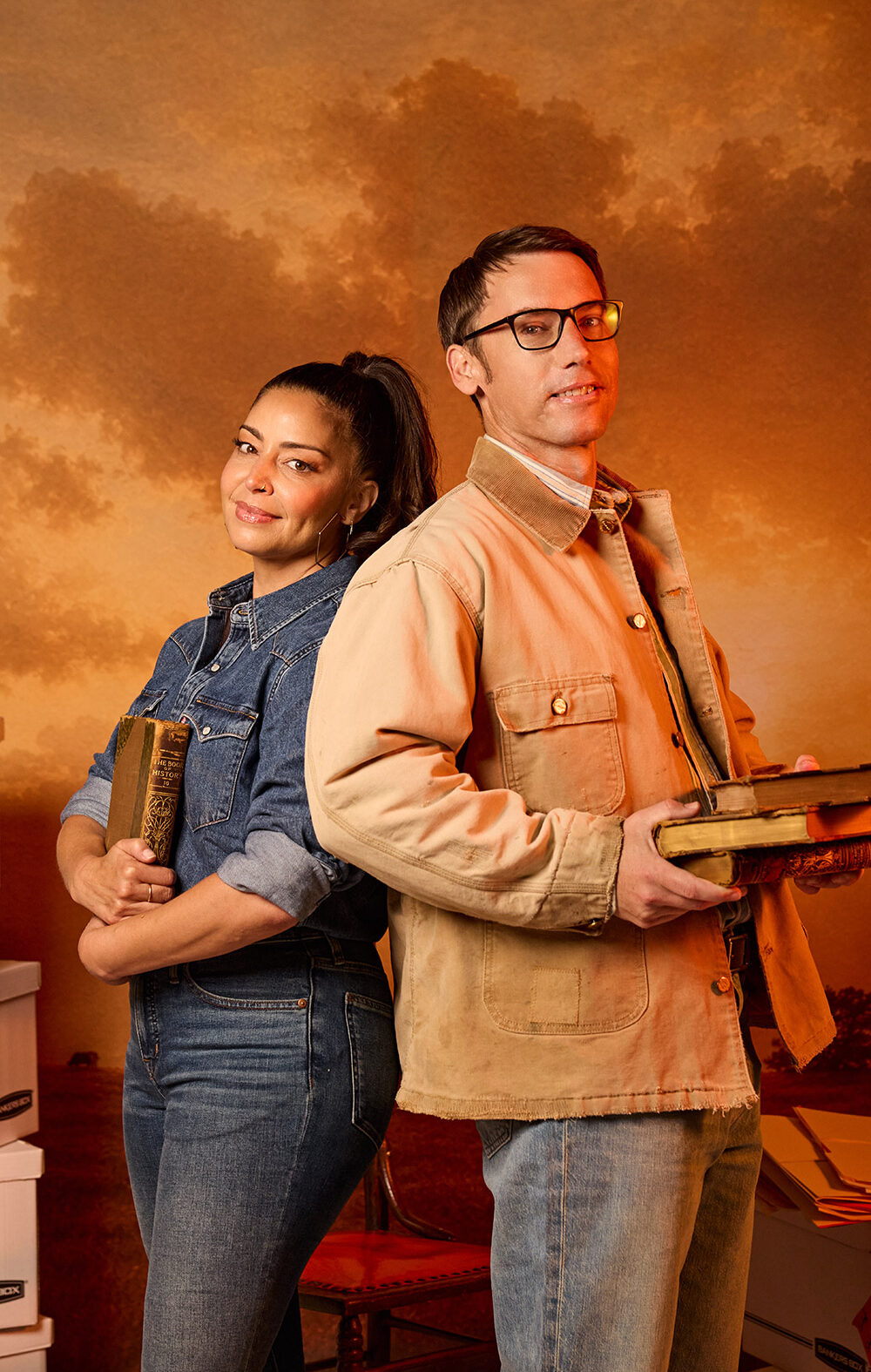 A photo of Matthew Beat and Shereen Marisol Meraji.