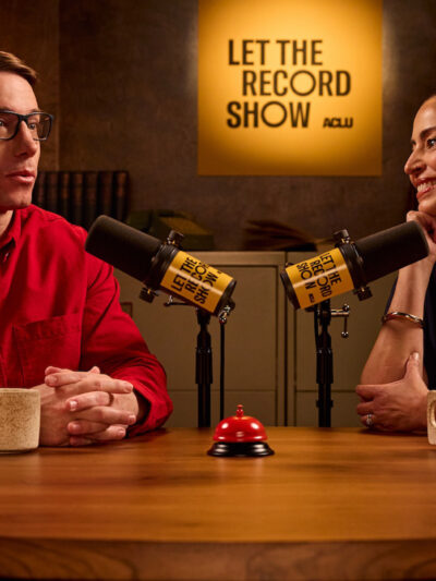 A photo of Matthew Beat and Shereen Marisol Meraji.