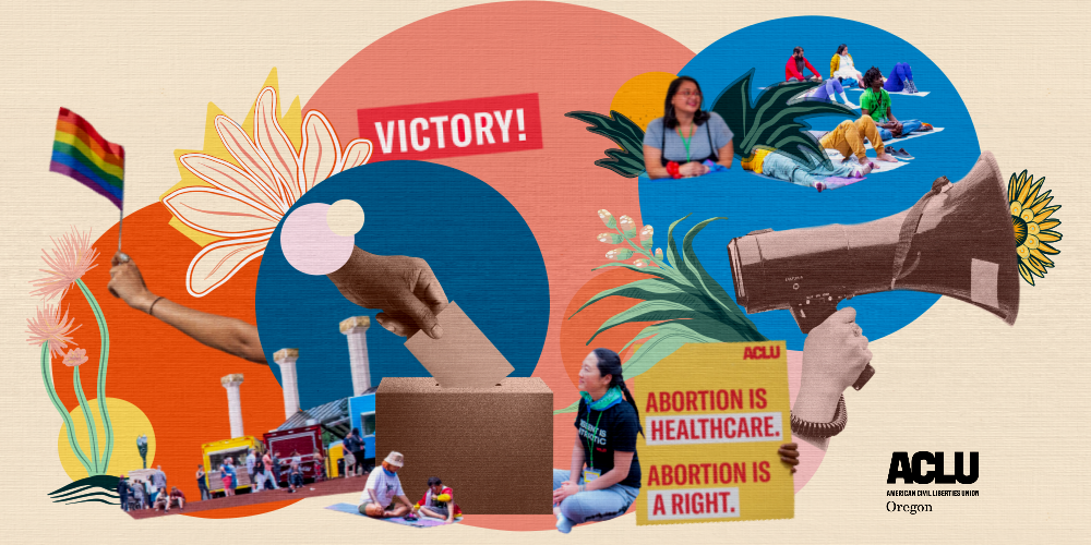 Give!Guide profile image A collage of ACLU images, illustrations and photographs