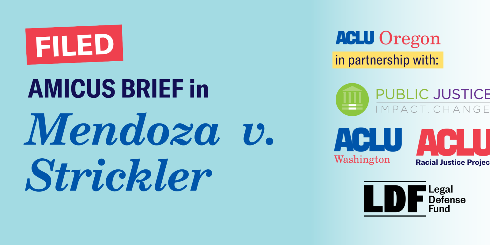 FILED: Amicus Brief in Mendoza v. Strickler in partnership with Public Justice, ACLU WA, ACLU's Racial Justice Project, and Legal Defense Fund.