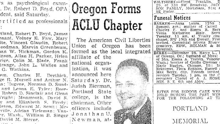 ACLU founding