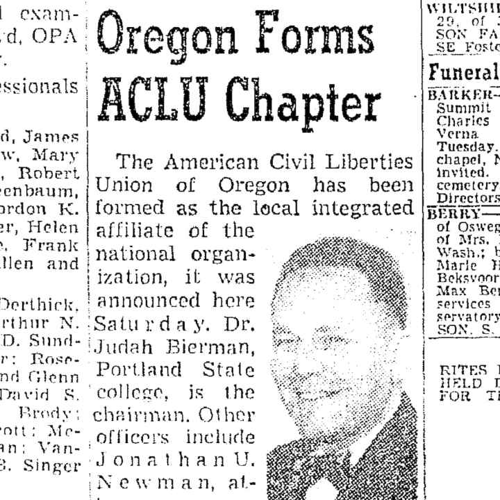 ACLU founding