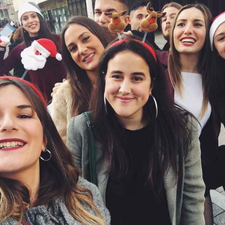 Cristina Alonso with friends in Spain Cristina Alonso with friends in Spain