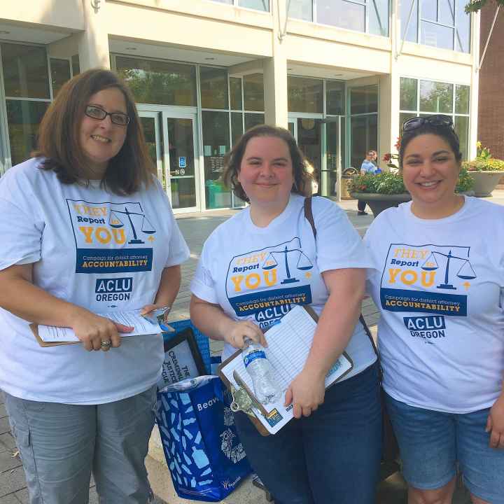 volunteers at the launch of They Report to You