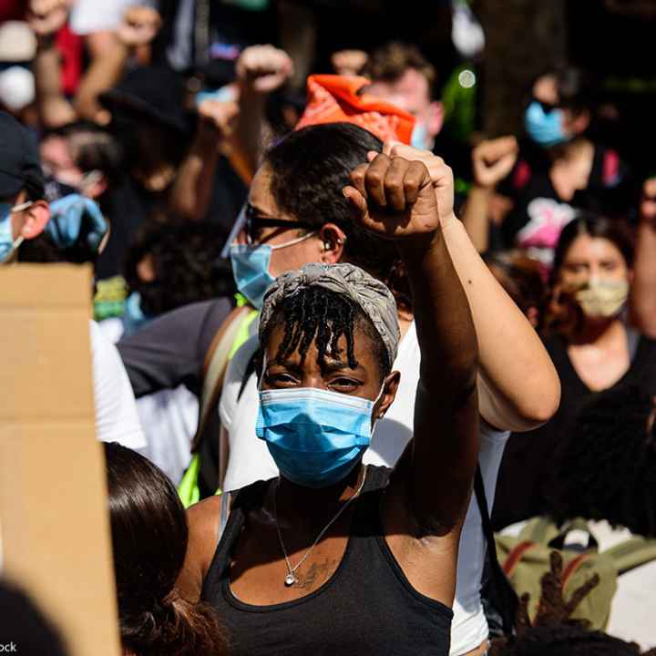 A group of protesters.